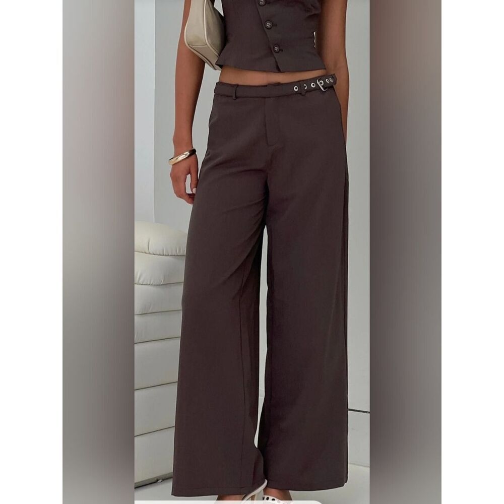 NWT Princess Polly Miku Pants Brown SIZE 6